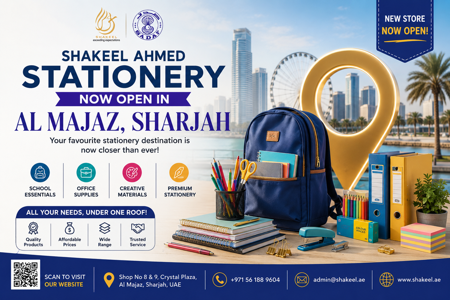 Shakeel Ahmed Stationery Officially Opens New Branch in Al Majaz, Sharjah