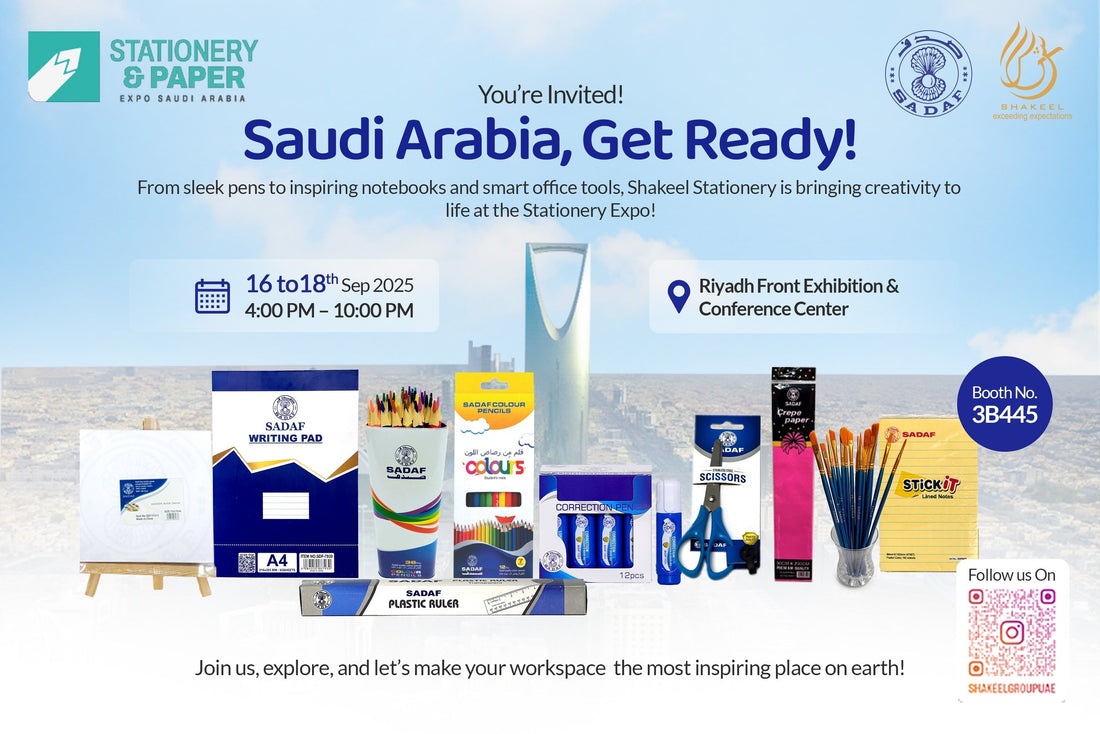 Catch Shakeel Stationery Live at Riyadh Front – Stationery & Paper Expo 2025