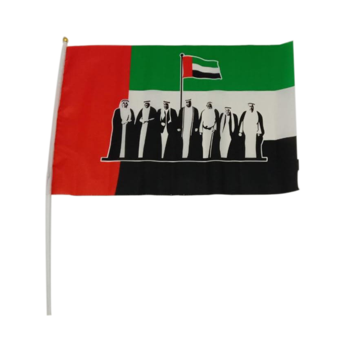 UAE King Flag with Stick 40x60cm – PD-12