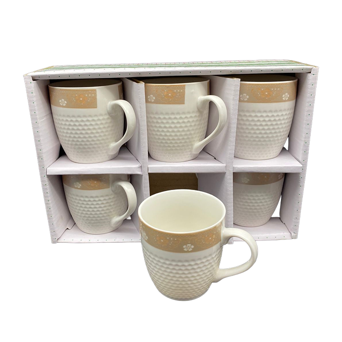 CERAMIC TEA CUP 6PCS