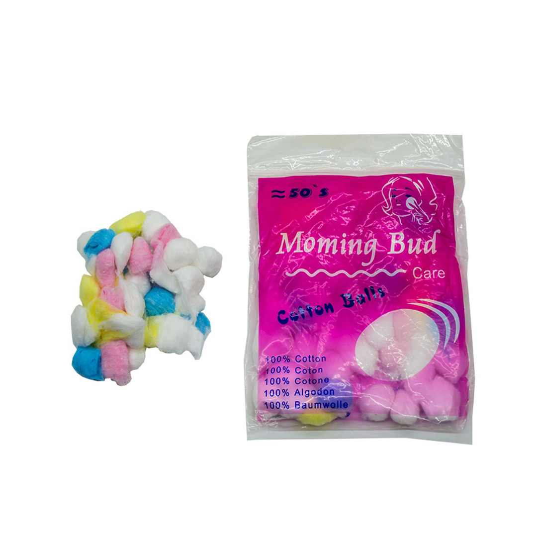 Cotton Balls 50 Pieces per Pack – Mixed Colours (Model PD-152)