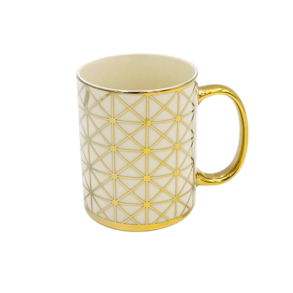 CERAMIC CUP GOLD CUBE