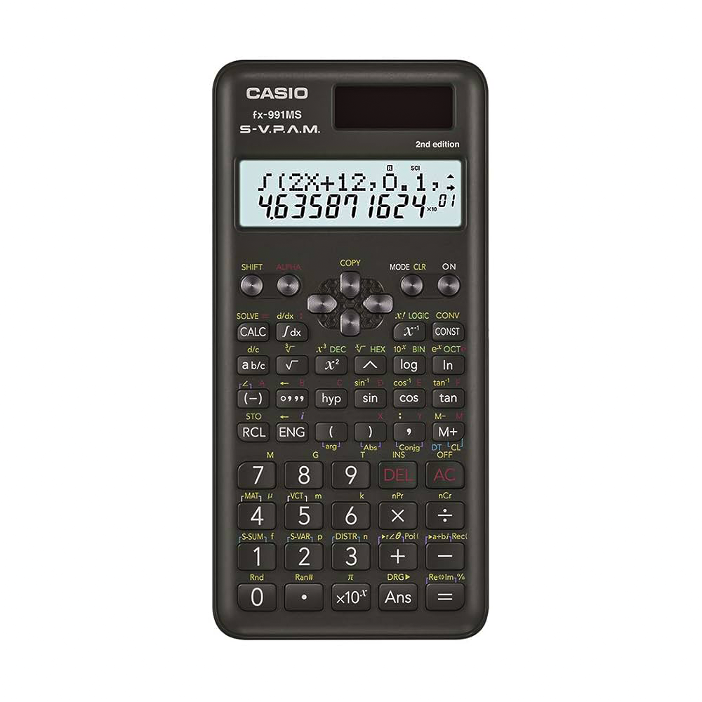 Casio 12 Digit Scientific Calculator Black FX-991MS
