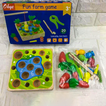 EDUCATIONAL MODEL TOY WOODEN FUN FARM GAME
