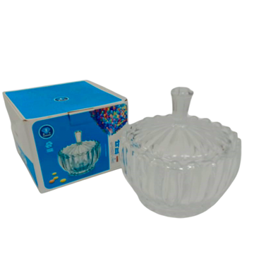 GLASS BOWL W/COVER