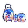 مجموعة حقائب مدرسية بعجلات سونيك - 3 قطع