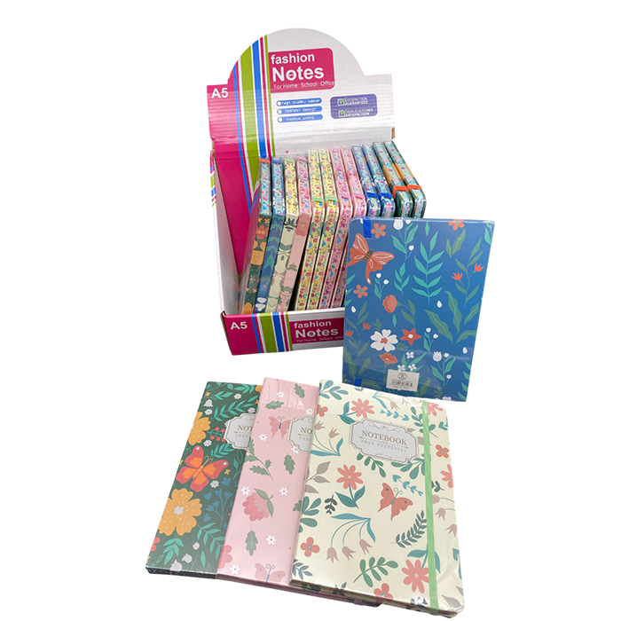 NOTEBOOK W/STRAP A5 80'S (1x16)