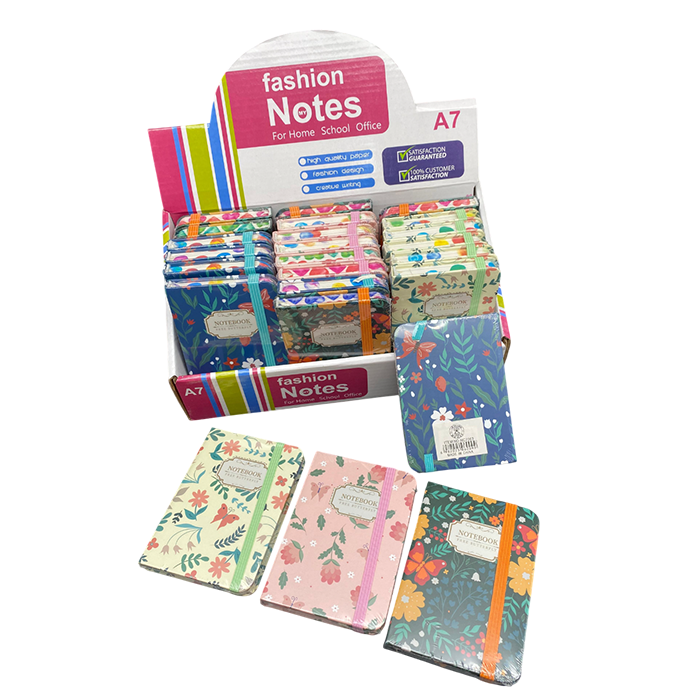 NOTEBOOK W/STRAP A7 80'S (1x24)