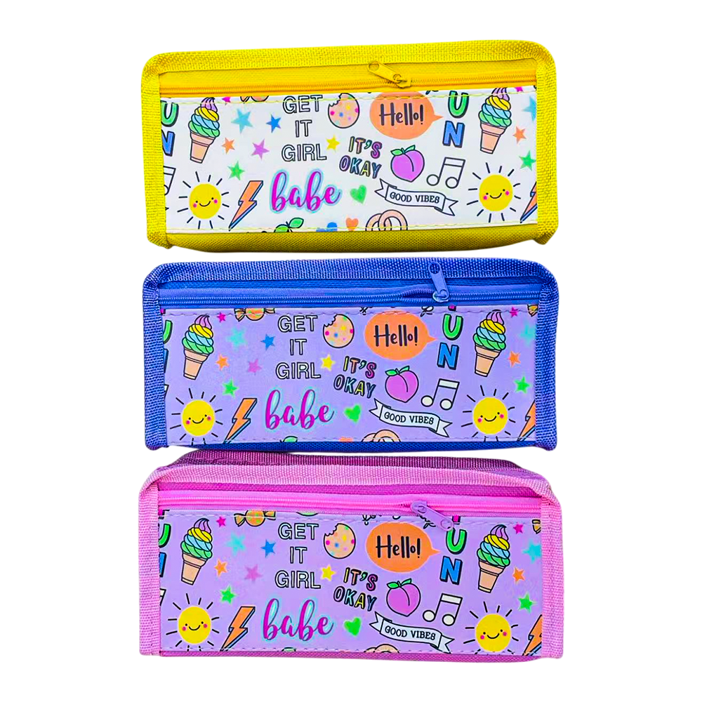 حقيبة أقلام رصاص 3 ألوان، قطعة واحدة