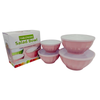 PLASTIC SALAD BOWL 4PCS/SET