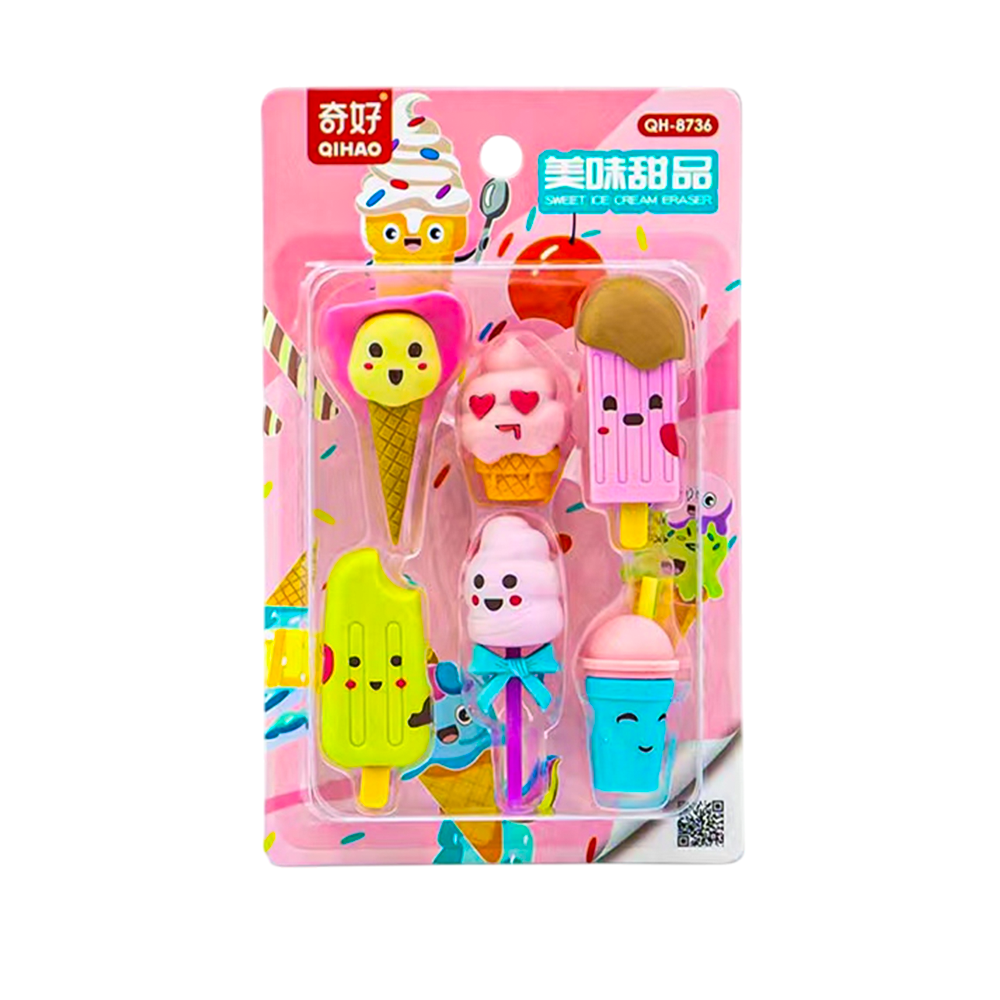 qh-8736-eraser-6pcs-card-school-office