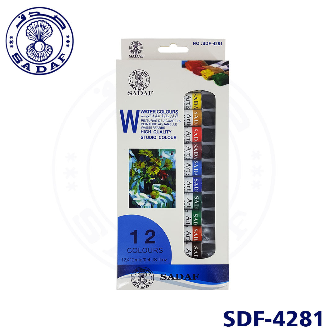 ألوان مائية صدف 12 مل 12 لون