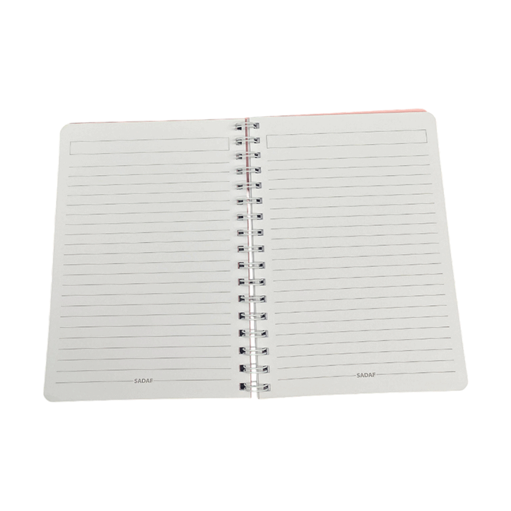 Sadaf Light Cover A5 Notebook – 16x22cm, 70gsm, 100 Sheets, Single Line