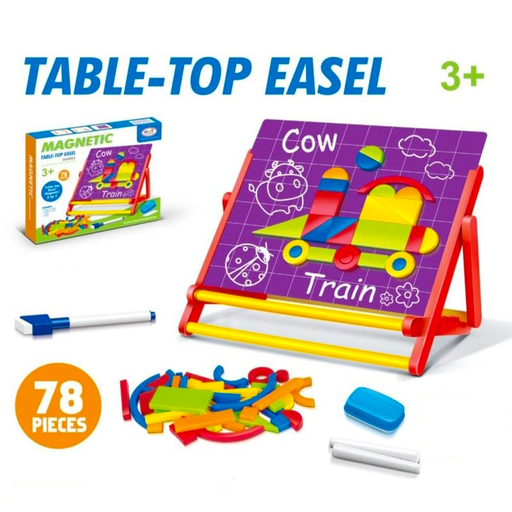 Table Top Easel - Building Block Graphics (Purple Iron Plate)