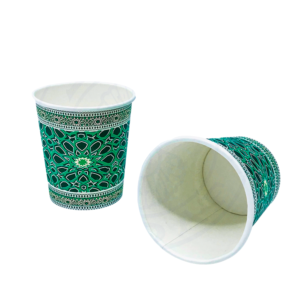 Disposable paper cups, 6 oz size, pack of 50 for hot or cold drinks