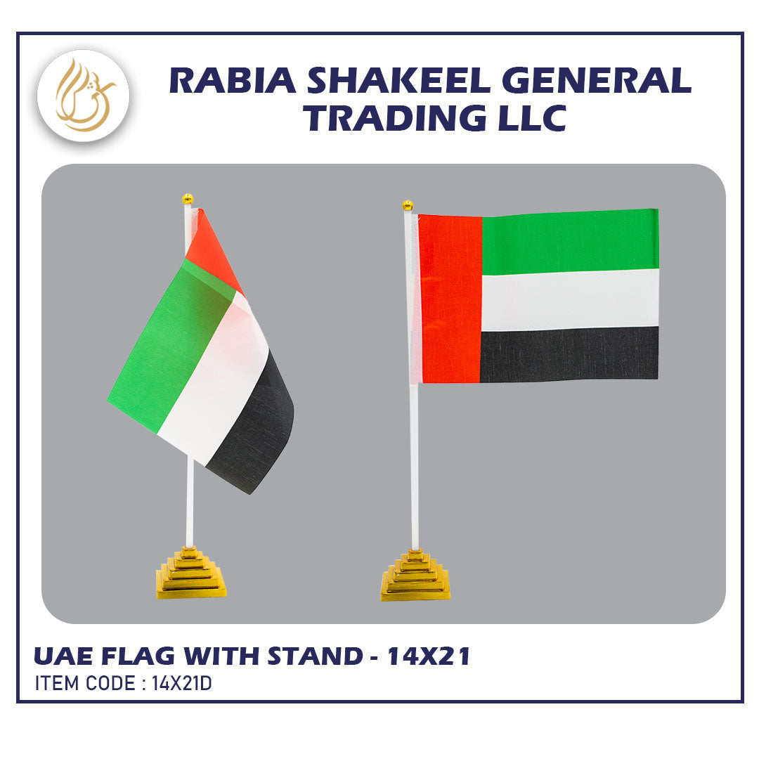 UAE Flag with Wooden Stick 14x2cm – PD-150