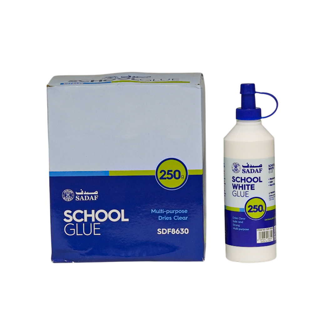 SADAF 250G WHITE GLUE in color box ( 1X6/BOX)