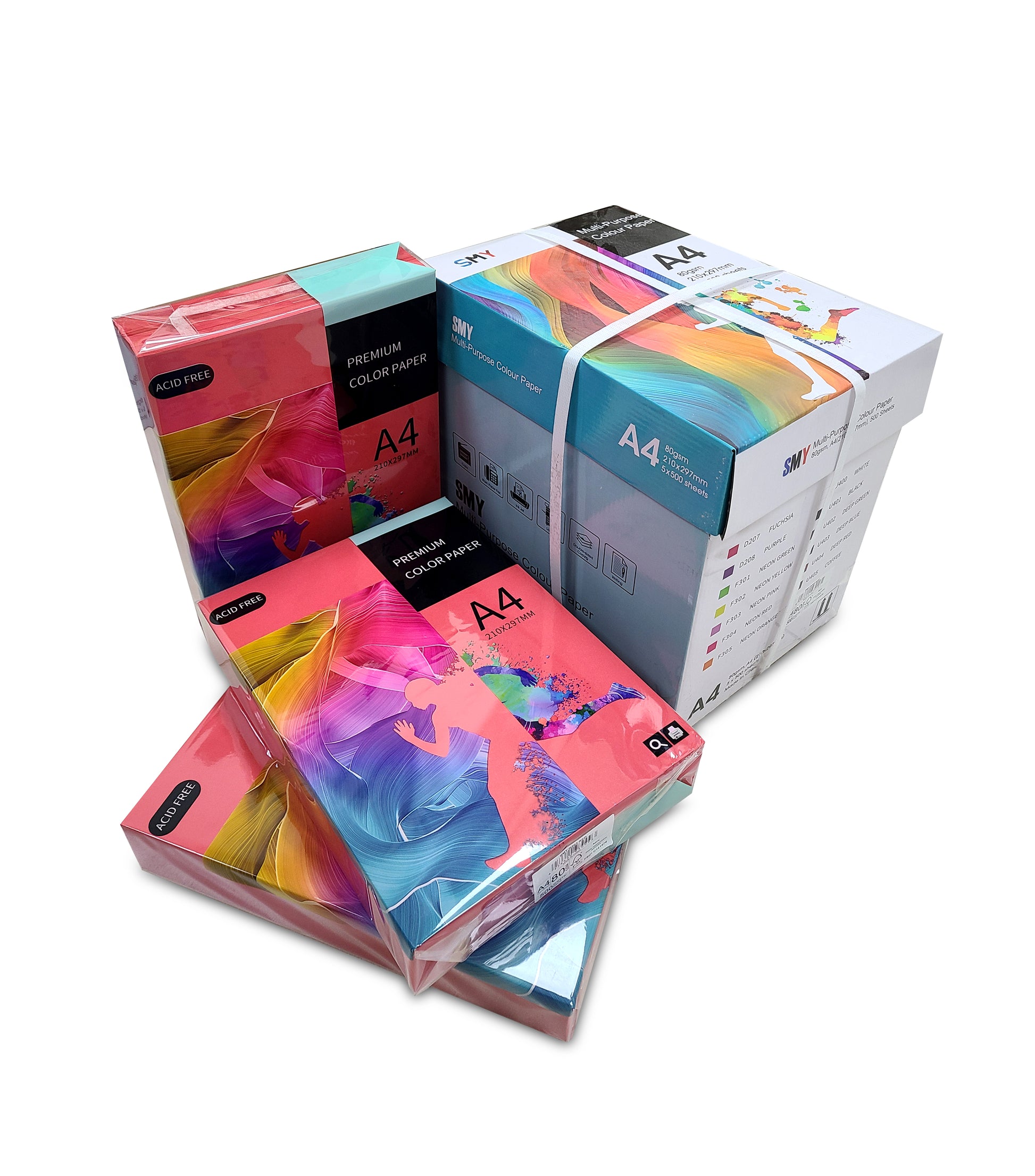 sadaf-a4-red-premium-paper-500-sheets-sdf203