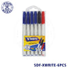 sadaf-ball-pen-1mm-x-write-6pcspkt-4bl-1blk-1rd