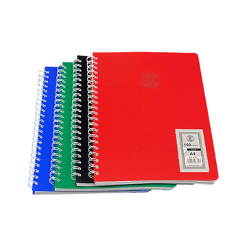 SADAF Dark Cover A4 Notebook – 100 Sheets, Four Line – UAE