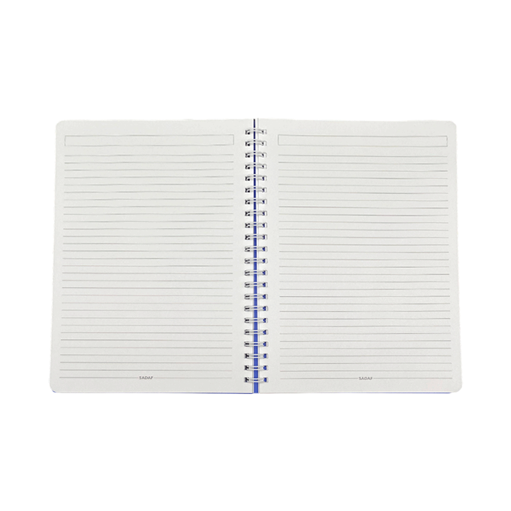 SADAF Dark Cover A4 Notebook – 70gsm, 100 Sheets, Single Line – UAE