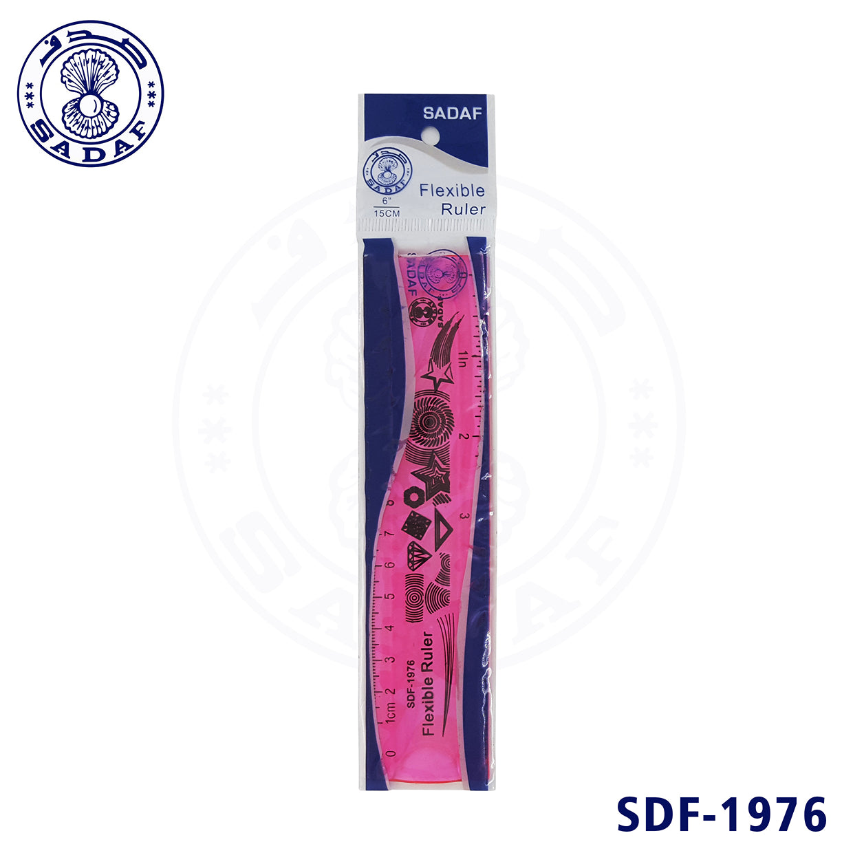 sadaf-flexible-ruler-15cm-mixed-colors-24pcs-box-pd-80