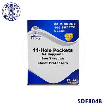 sadaf-punched-pocket-a4-60mic-20pcs-white-strip