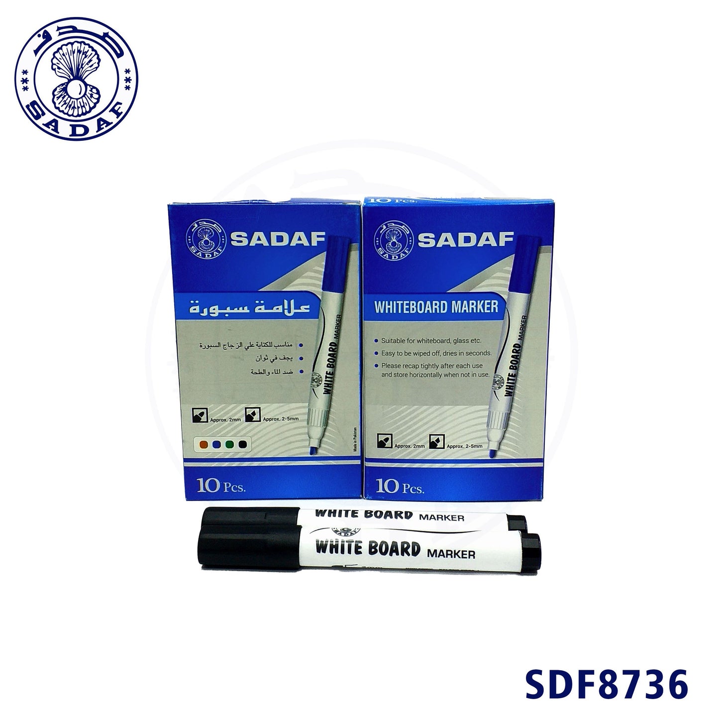 sadaf-white-board-marker-2mm-black-bullet-tip