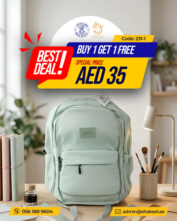 Mint Green Casual Backpack - Buy 1 Get 1 Free