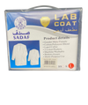 White PVC Lab Coat – Adult Size L (Box Packed)
