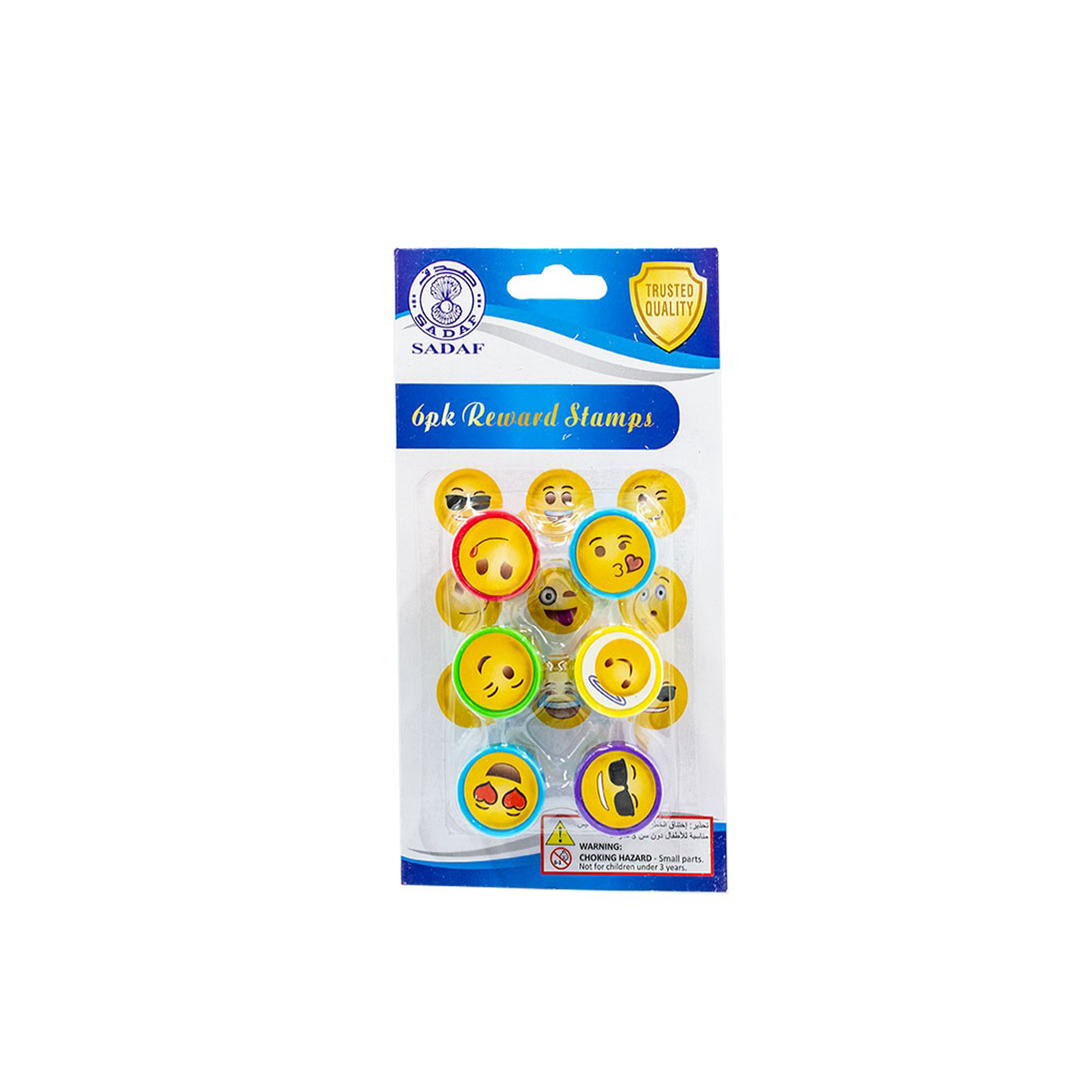 Sadaf Reward Stamp Emoji – 6 Pieces per Card