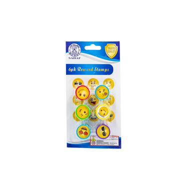 Sadaf Reward Stamp Emoji – 6 Pieces per Card