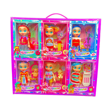 6 inch HAIR DOLL (HEAVY BODY) /6 PIECES