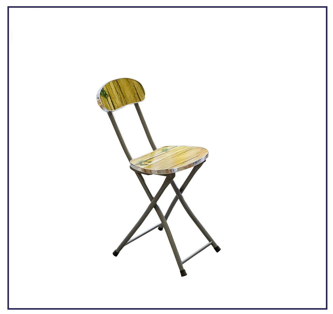 Wooden Folding Chair – Round Shape