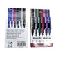6-color metallic marker set writing on multiple surfaces - plastic, metal and glass