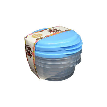 Plastic Fresh Box Set – 3 Pieces Airtight Food Storage Containers