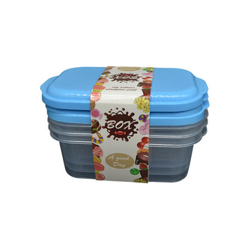 Plastic Fresh Box 3-Piece Set – Airtight Food Storage Containers