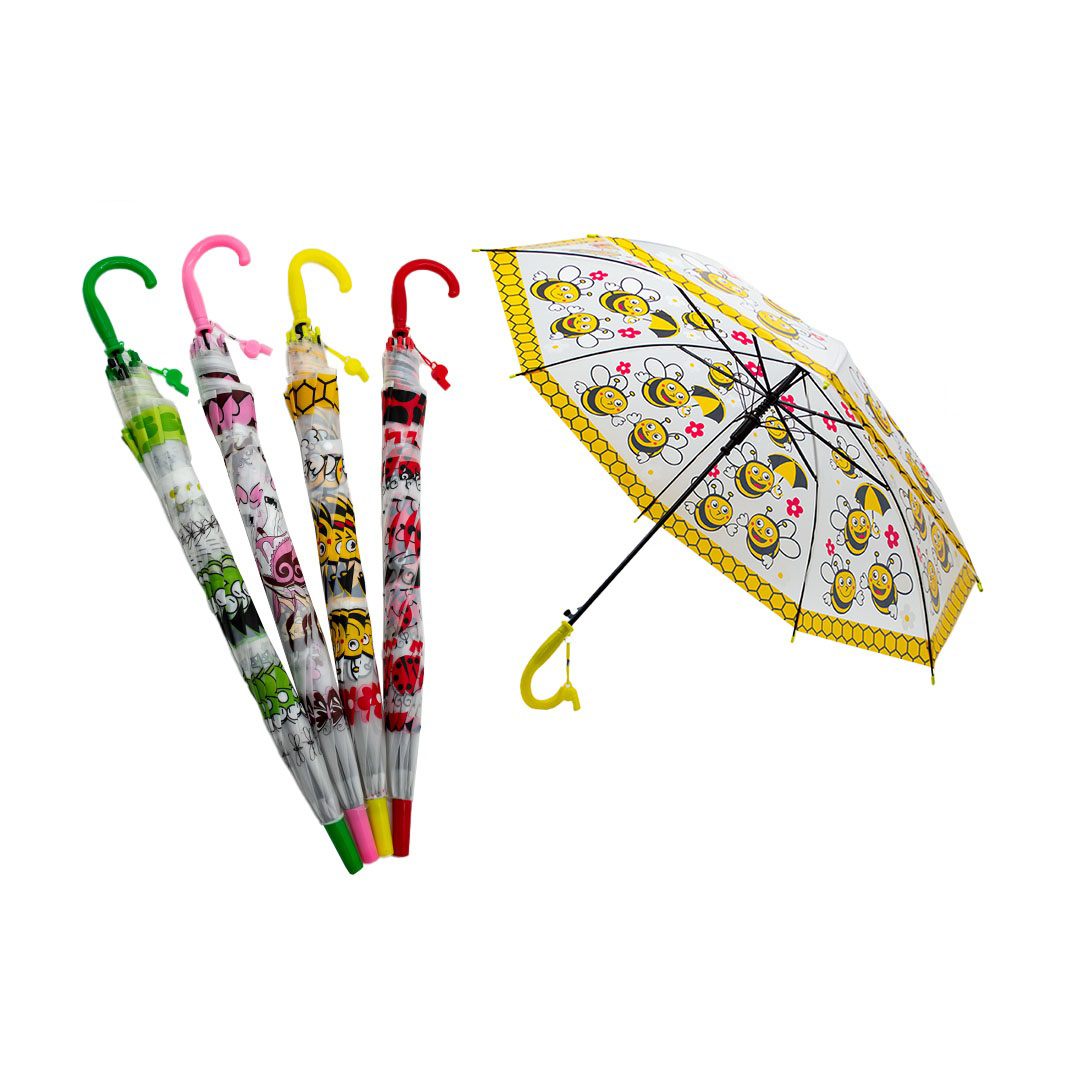 8K Kids Umbrella PVC 50cm – Mixed Colors (Model PD-152)