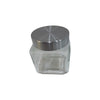 GLASS JAR W/STEEL LID 400ML