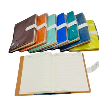 Sadaf Notebook PU Cover 80GSM 130 Sheets, Mix Colors 17.8x25.5cm
