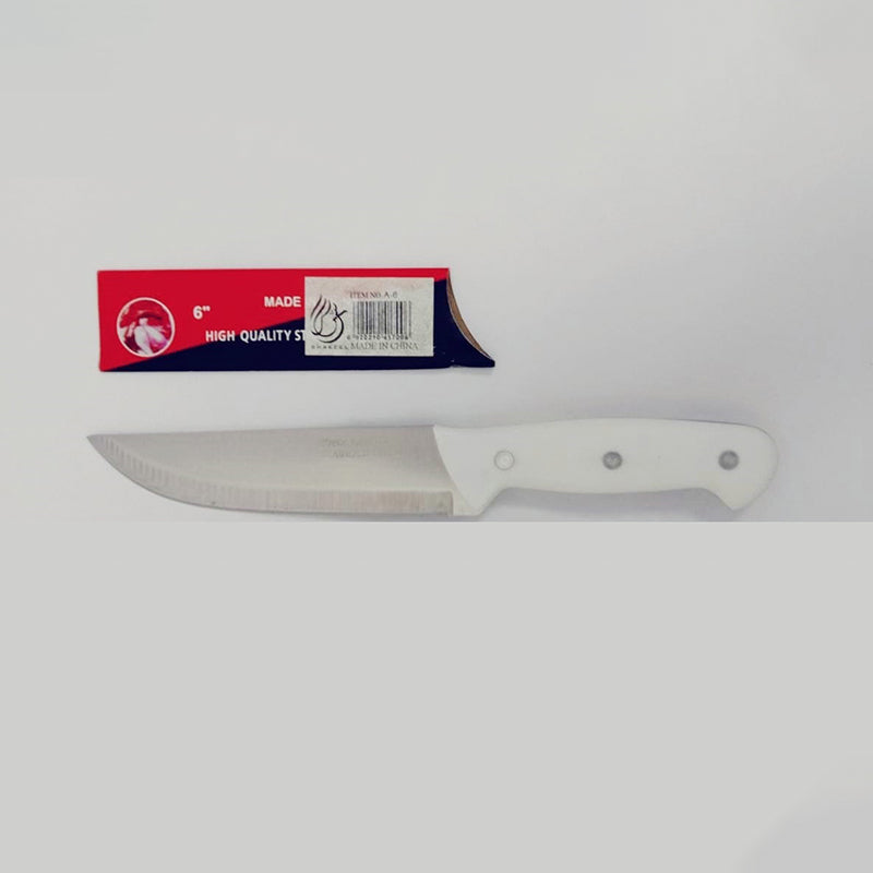 FRUIT KNIFE 6inch W/PLASTIC HANDLE
