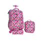 Pink Unicorn School Trolley Bag Set for Girls