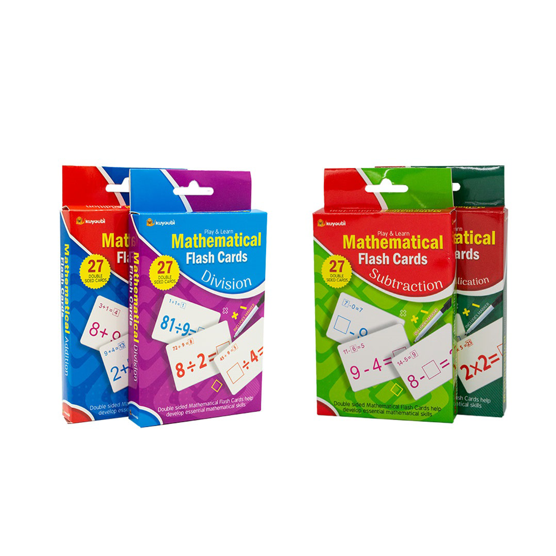 بطاقات تعليمية لمادة الرياضيات المختلطة