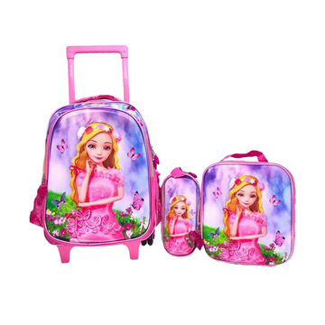 Beauty Trolley School Bag Set – 3 Pieces