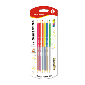 Keyroad  – Color Pencils  Triangular Shape – Blister Pack