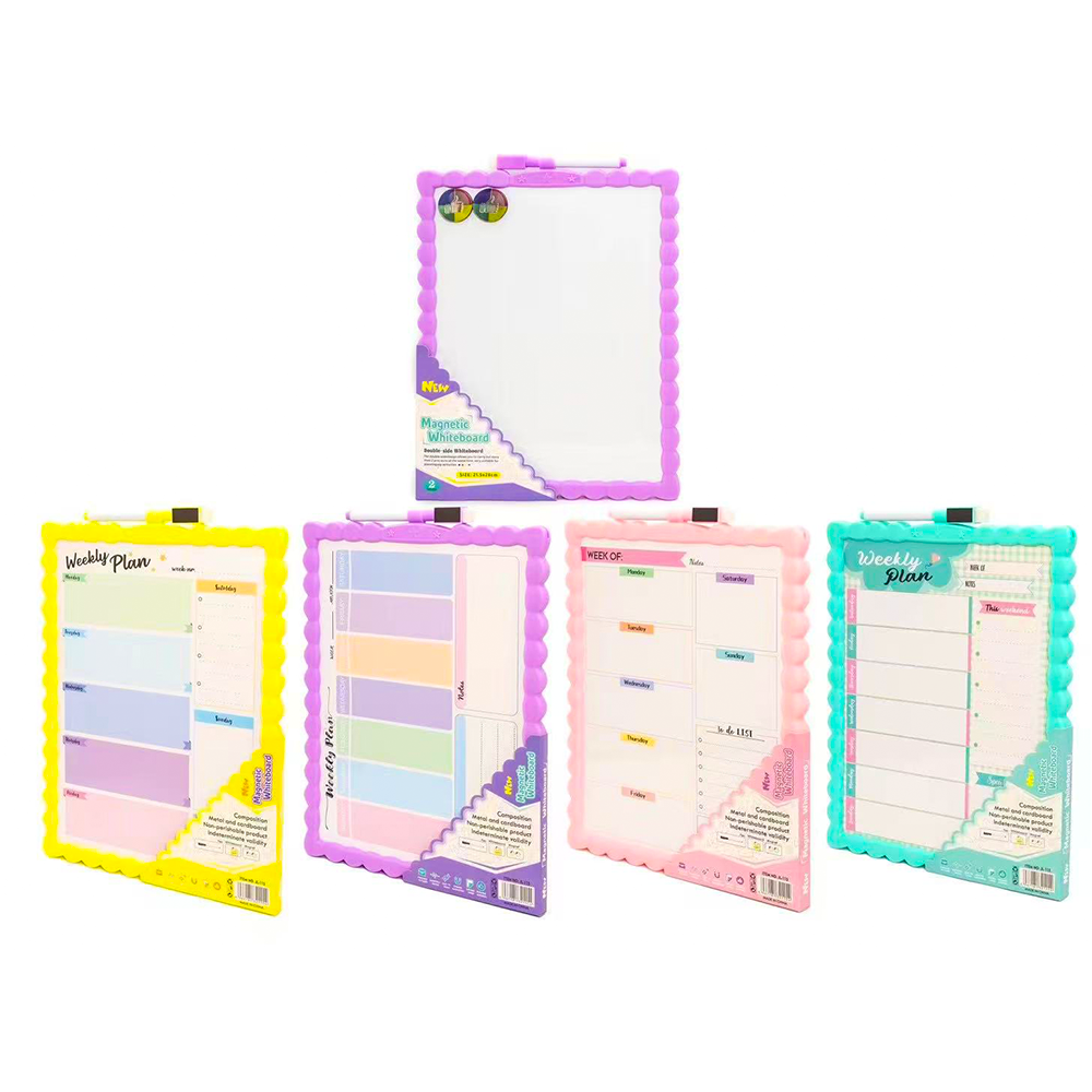 New Fancy Whiteboard 21.5x28cm – 12pcs Pack – Shakeel Ahmed Stationery