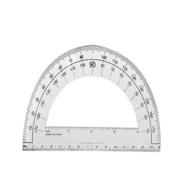Plastic Ruler with Protractor – Large Size Measuring Tool
