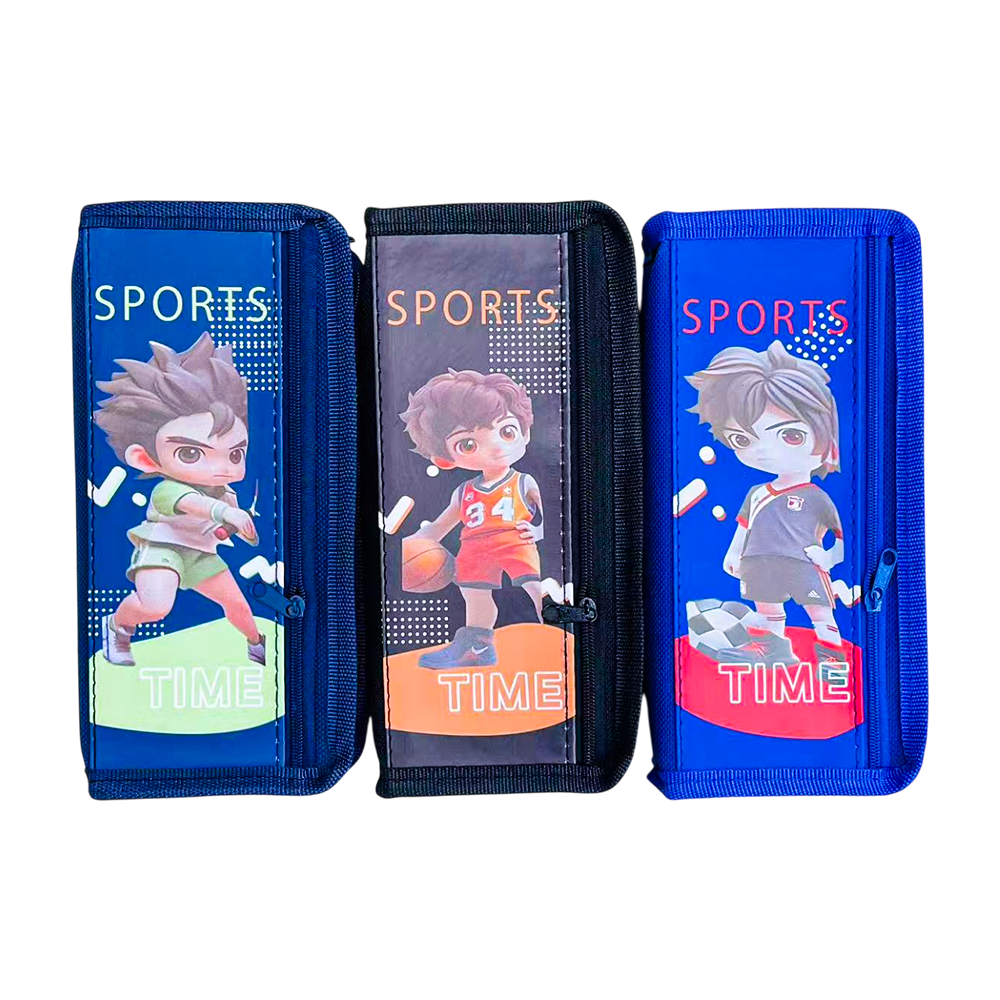 PENCIL BAG 3 COLOUR 1PC