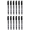 Pilot 12-Piece Twin Marker Set Black
