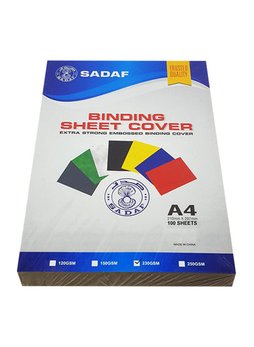 SADAF BINDING SHEET A3 100SHEET 230GSM BLACK